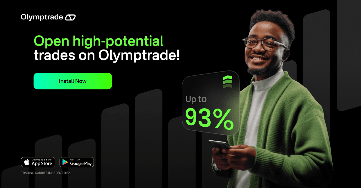 Open high-potential trades on Olymptrade — payouts up to 93%